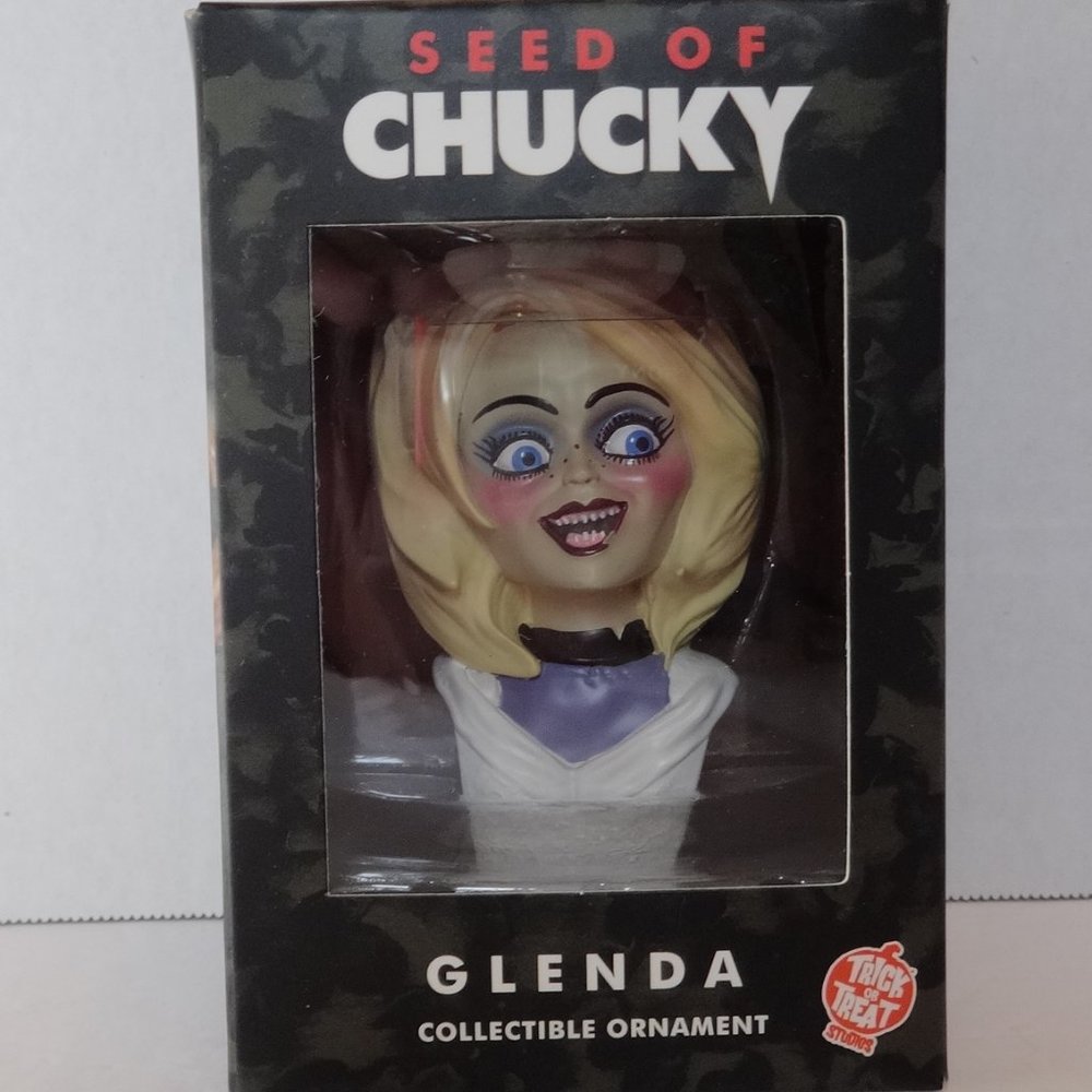 Holiday Horrors Seed of Chucky Glenda Bust Ornament